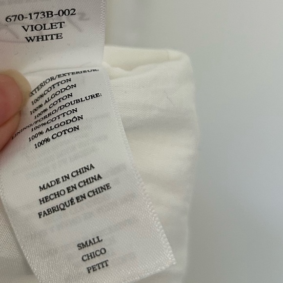 Rails Violet Midi White Dress Eco 100% Cotton size small NWT boho flowy - Picture 11 of 14